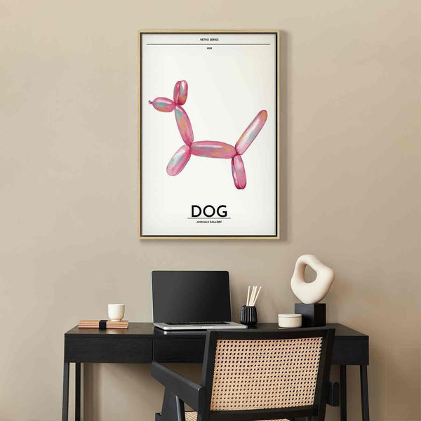 Quadro - Holo-Dog - Colorful Dog in Retro Style