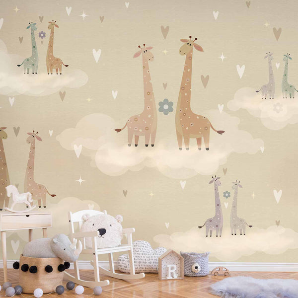 Carta da parati - Giraffes in Love