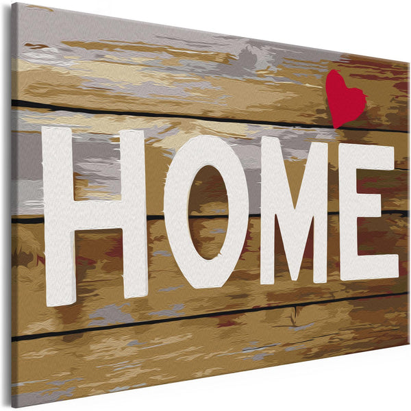 Quadro fai da te - Home with Heart