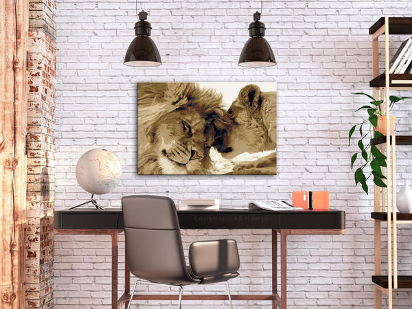 Quadro fai da te - Lions In Love