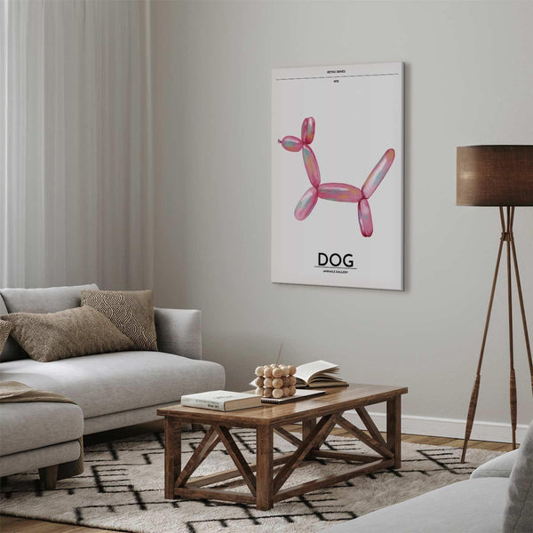 Quadro - Holo-Dog - Colorful Dog in Retro Style