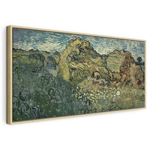 Quadro - Field with Wheat Stacks (Vincent Van Gogh)