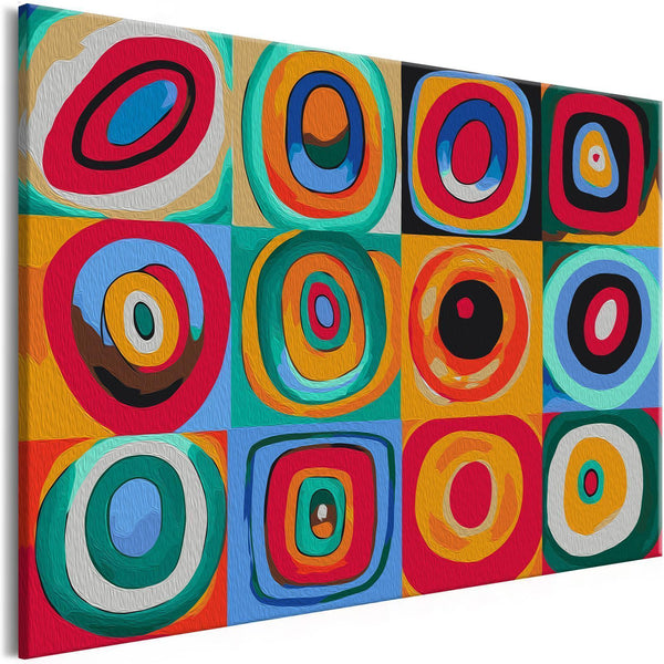 Quadro fai da te - Colourful Rings