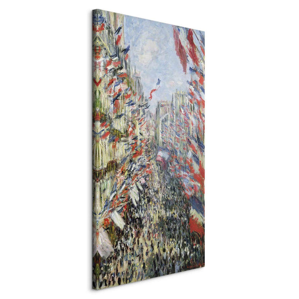 Quadro - The Rue Montorgueil Paris Celebration of June (Claude Monet)