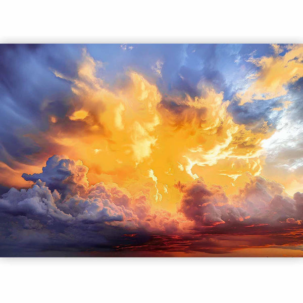 Carta da parati - Beautiful Sunset - Clouds in Warm Shades