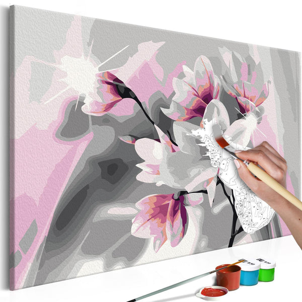 Quadro fai da te - Magnolia (Grey Background)