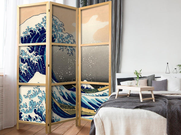 Paravento giapponese - Great Wave in Kanagawa I