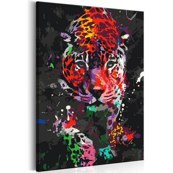 Quadro fai da te - Spotted Leopard