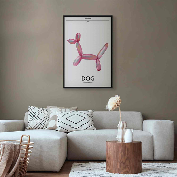 Quadro - Holo-Dog - Colorful Dog in Retro Style