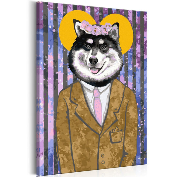 Quadro fai da te - Dog in Suit