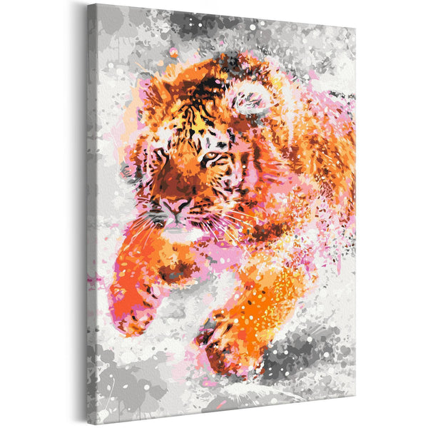 Quadro fai da te - Running Tiger