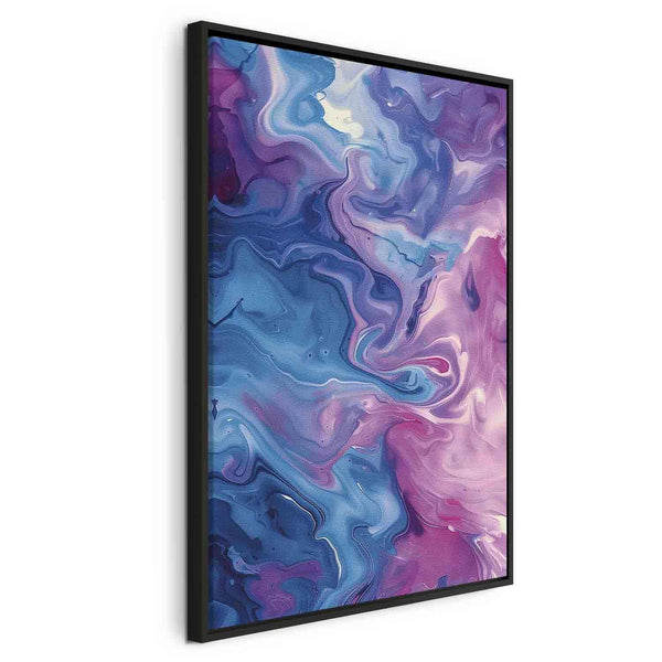 Quadro - Night Flows - Abstract Waves in Shades of Blue and Violet