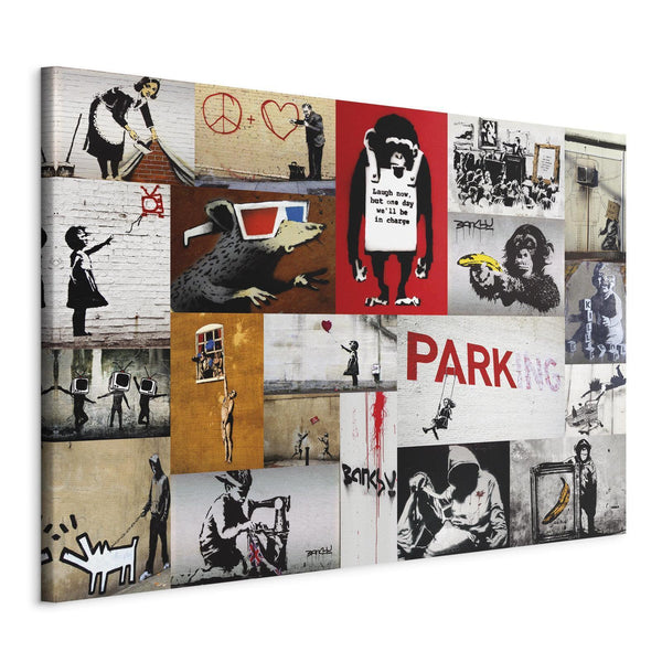 Quadro - Banksy - collage