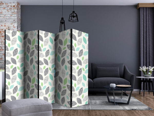 Separè per interni - Patterned Leaves [Room Dividers]