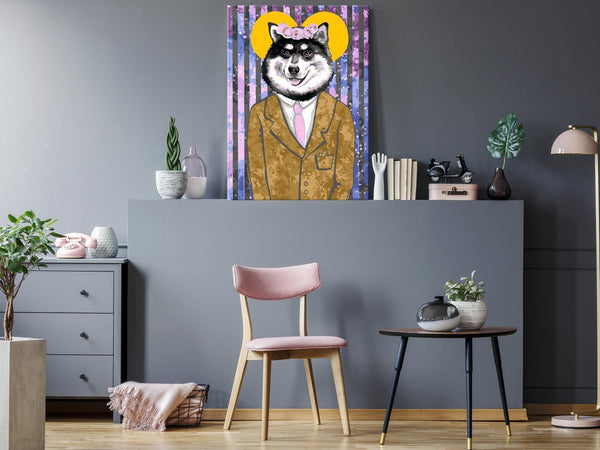 Quadro fai da te - Dog in Suit