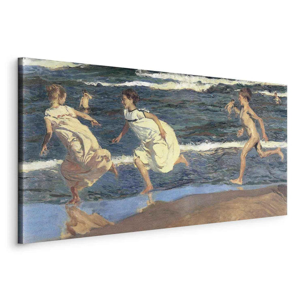 Quadro - Running along the Beach (Joaquín Sorolla y Bastida)