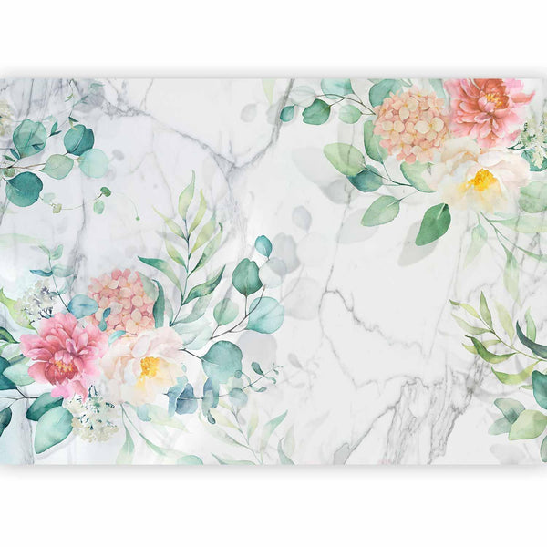 Carta da parati - Flowery Marble