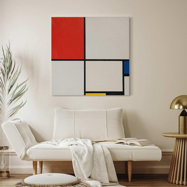 Quadro - Composition No III, with red, blue, yellow and black (Piet Mondrian)