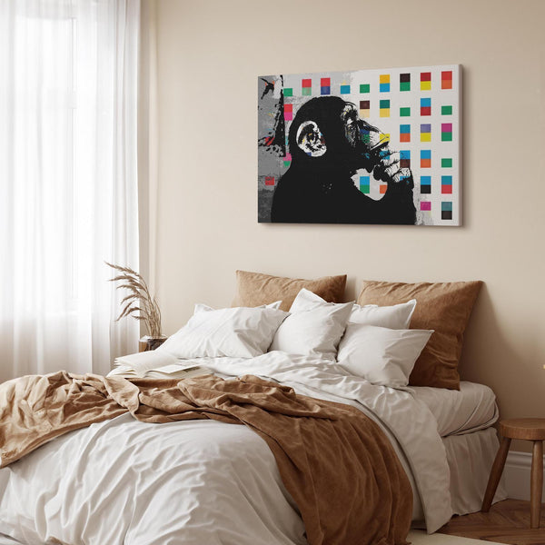 Quadro - Banksy The Thinker Monkey