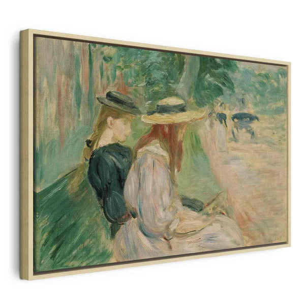 Quadro - Sur un banc de Bois de Boulogne (Berthe Morisot)