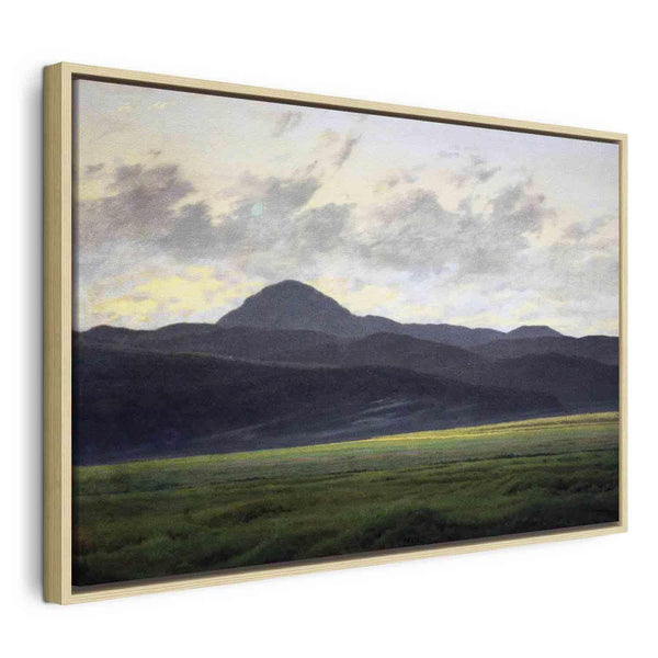 Quadro - Berglandschaft in Böhmen (Caspar David Friedrich)