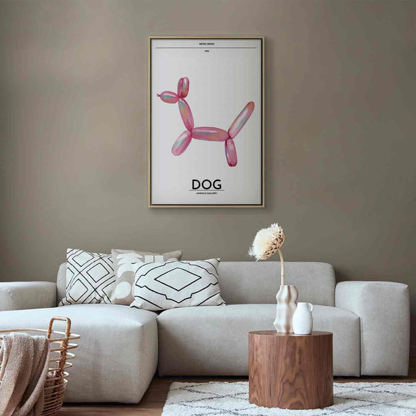 Quadro - Holo-Dog - Colorful Dog in Retro Style