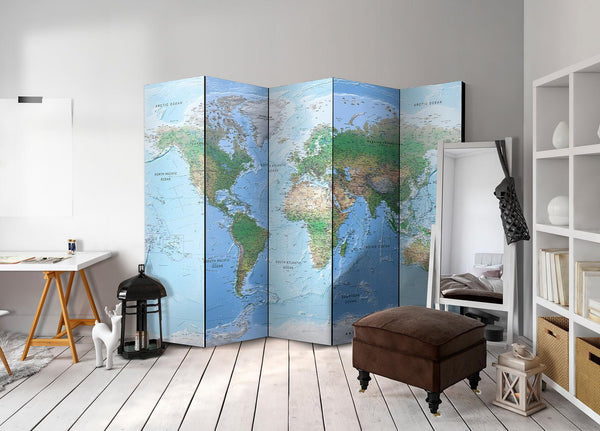 Separè per interni - World Map [Room Dividers]