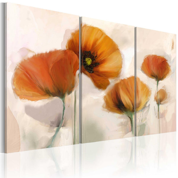 Quadro - Artistic poppies - triptych