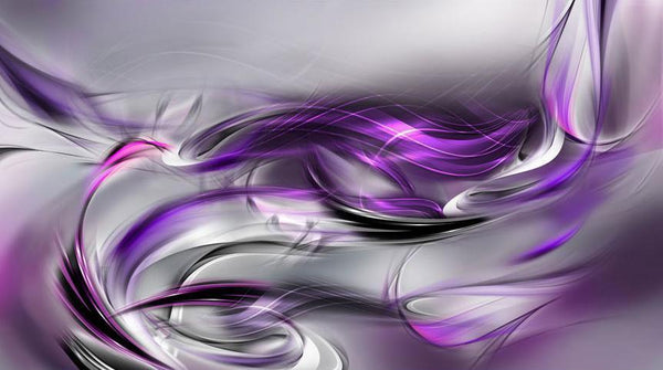 Carta da parati - Purple Swirls II