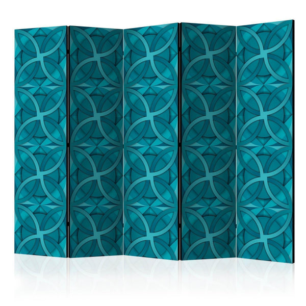 Separè per interni - Geometric Turquoise II [Room Dividers]