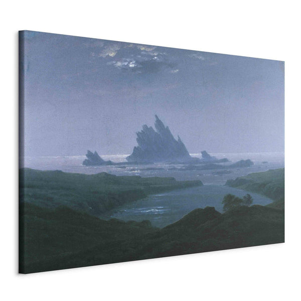 Quadro - Cliff reef on the beach (Caspar David Friedrich)