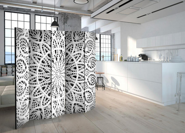 Separè per interni - White Mandala II [Room Dividers]