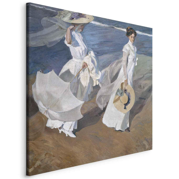 Quadro - Strolling along the Seashore (Joaquín Sorolla y Bastida)