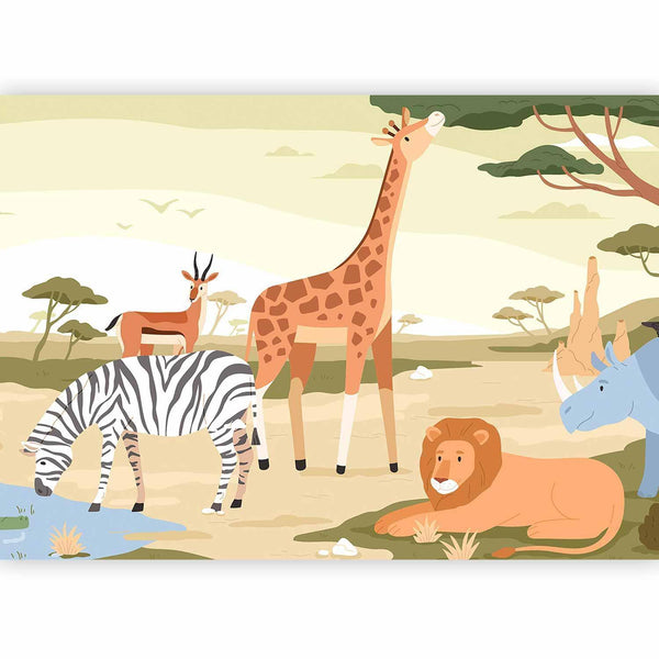 Carta da parati - Animals From Jungle Vector Illustration