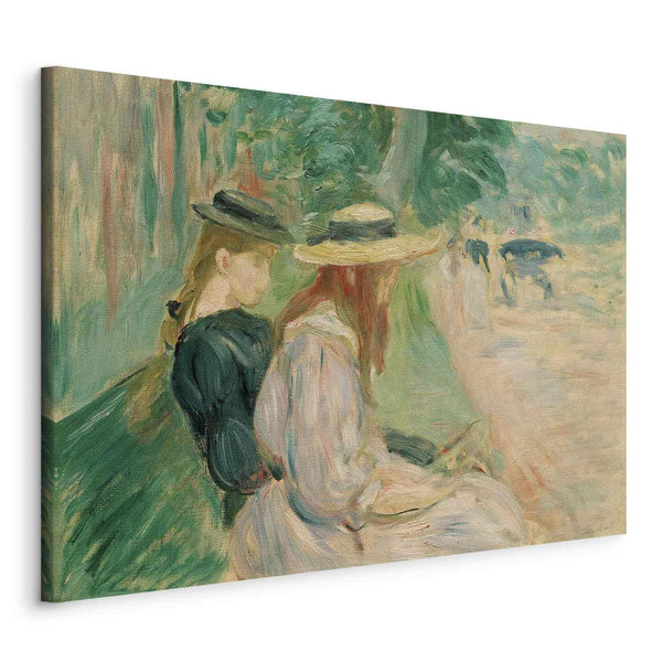 Quadro - Sur un banc de Bois de Boulogne (Berthe Morisot)