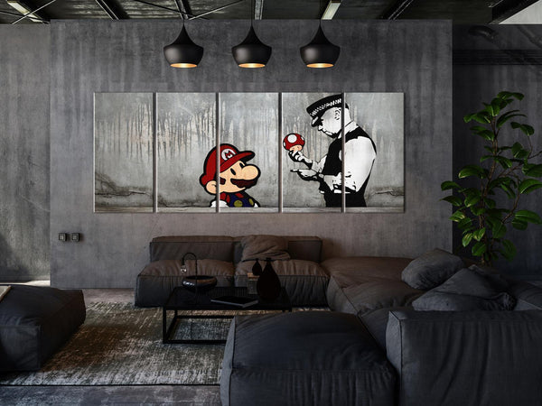 Quadro - Mario Bros on Concrete