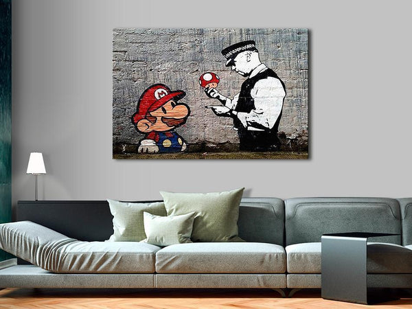 Quadro - Mario and Cop by Banksy