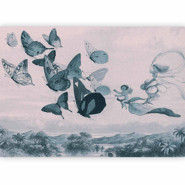 Fotomurale - Butterflies and Fairy