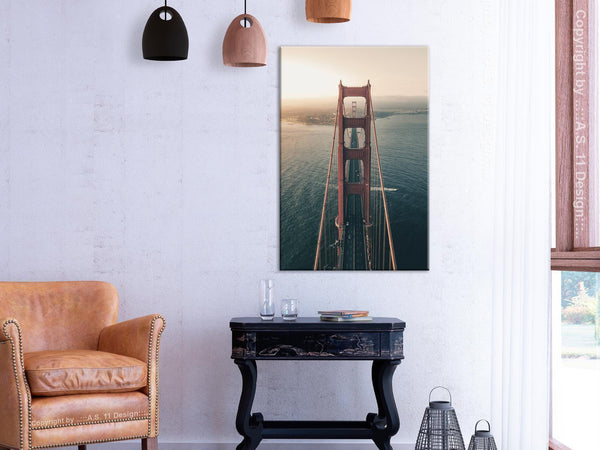 Quadro - Golden Gate Bridge (1 Part) Vertical