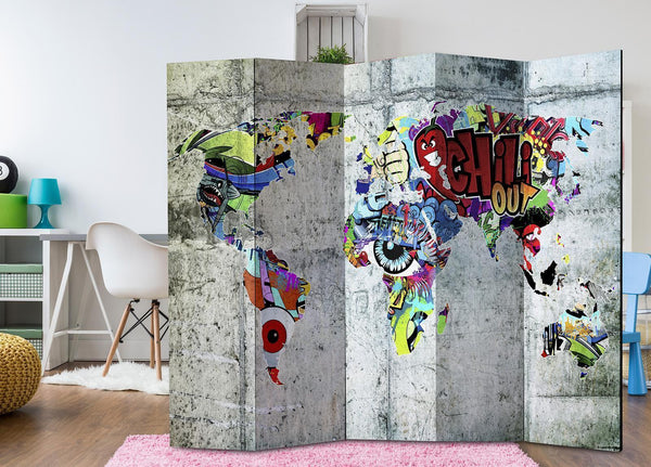 Separè per interni - Graffiti World [Room Dividers]