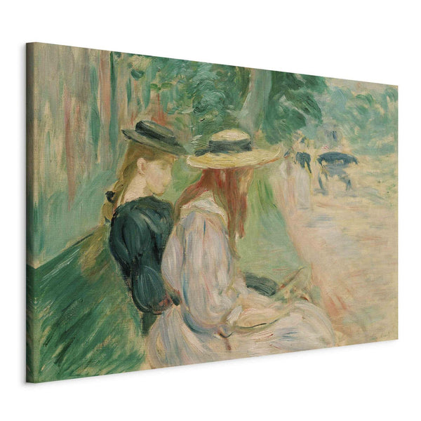 Quadro - Sur un banc de Bois de Boulogne (Berthe Morisot)