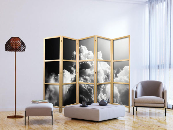 Paravento giapponese - Clouds Like from Dreams: Let the Sun Illuminate Your Day – A Visual Feast