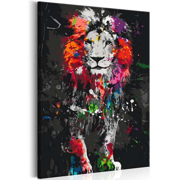 Quadro fai da te - Colourful Animals: Lion