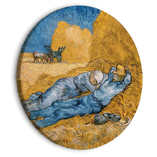 Quadro rotondo - Noon: Rest from Work (Vincent Van Gogh)