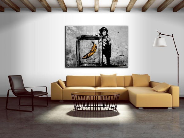 Quadro - Inspired by Banksy - black and white