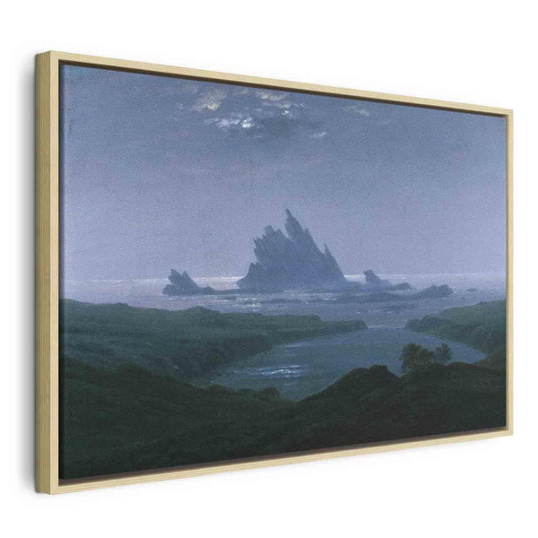 Quadro - Cliff reef on the beach (Caspar David Friedrich)