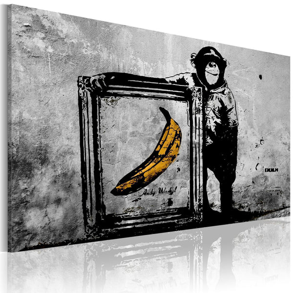 Quadro - Inspired by Banksy - black and white