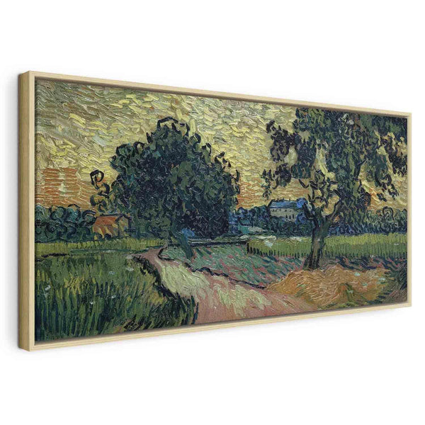 Quadro - Landscape with the Chateau of Auvers at Sunset (Vincent Van Gogh)