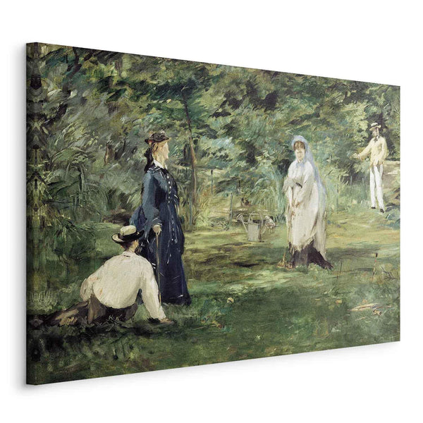 Quadro - La Partie de croquet à Paris (Edouard Manet)