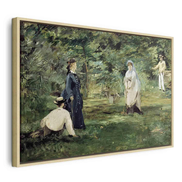 Quadro - La Partie de croquet à Paris (Edouard Manet)